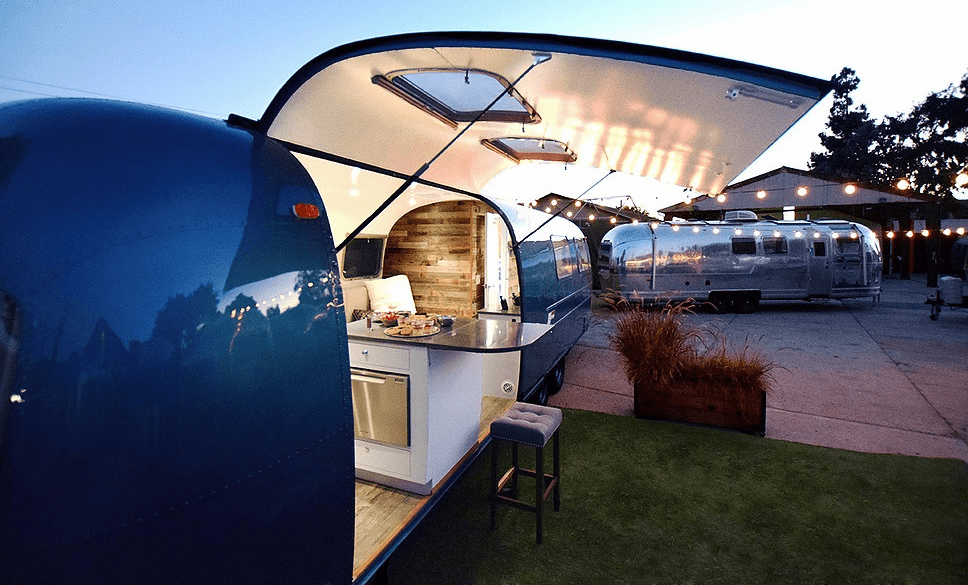 Airstream vehicle was Renovated as the Food court